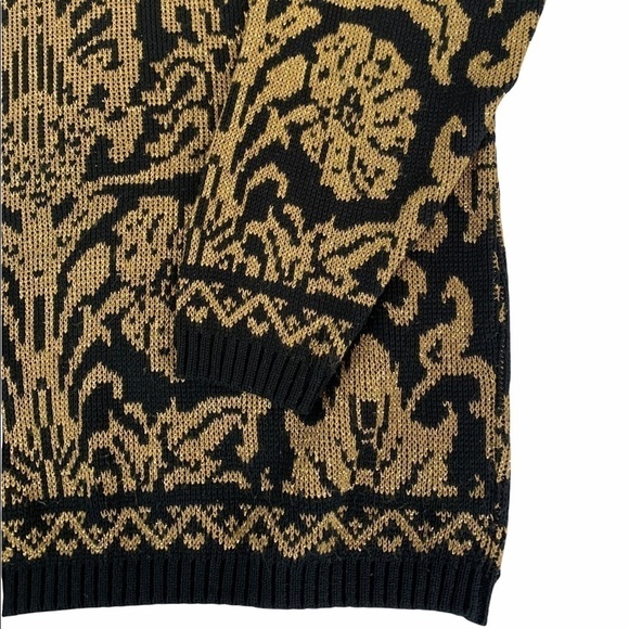 Alfred Dunner black and gold metallic sweater - Picture 4 of 8